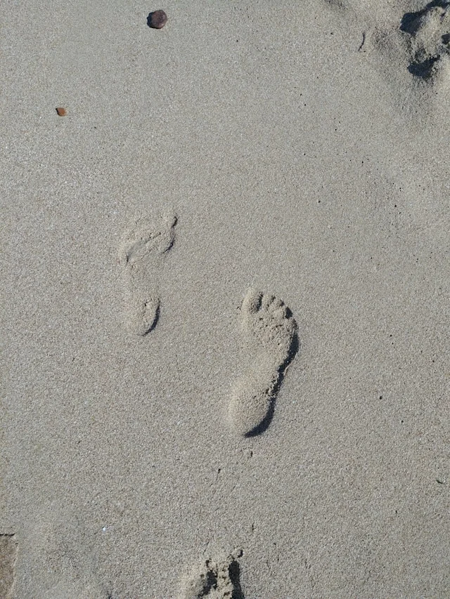 An open path across sand